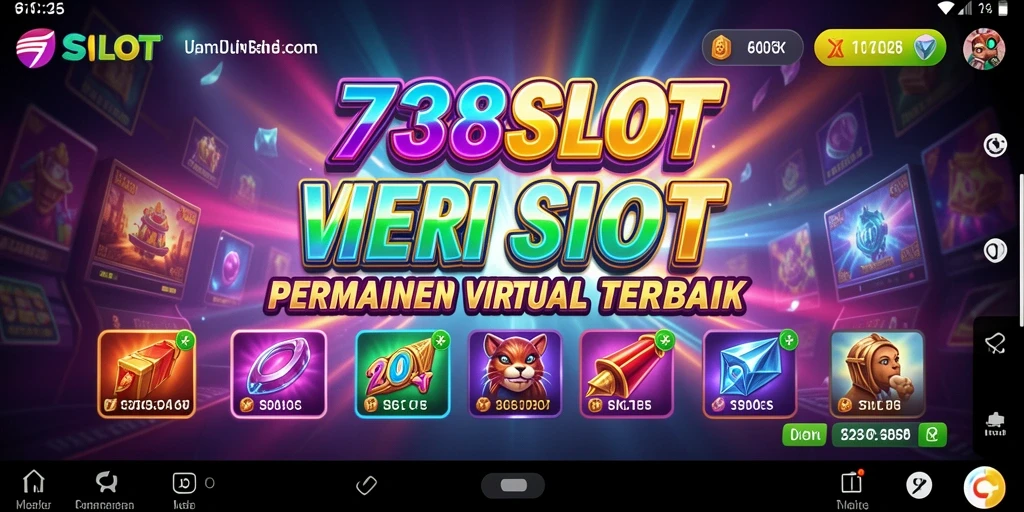 Screenshot 738SLOT menampilkan gameplay slot yang menarik dan dinamis.