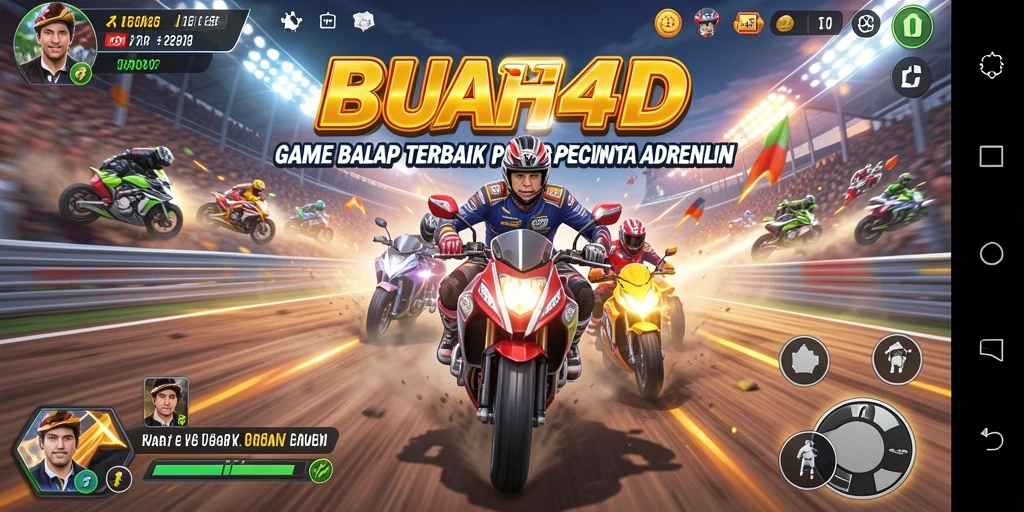 Gameplay balap seru di BUAH4D dengan grafis menakjubkan.