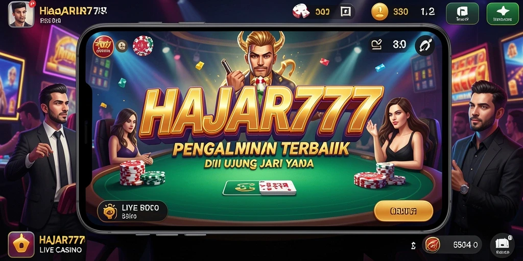 Tampilan gameplay HAJAR777 yang menarik dalam Live Casino.