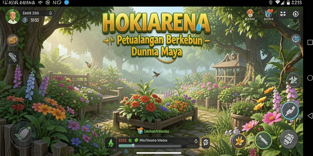 Tampilan gameplay HOKIARENA yang menggambarkan keseruan pertanian.