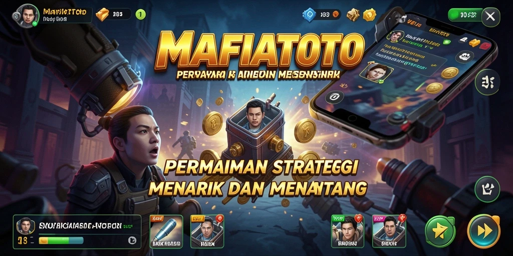 Screenshot gameplay MAFIATOTO menampilkan aksi strategi yang mendebarkan.