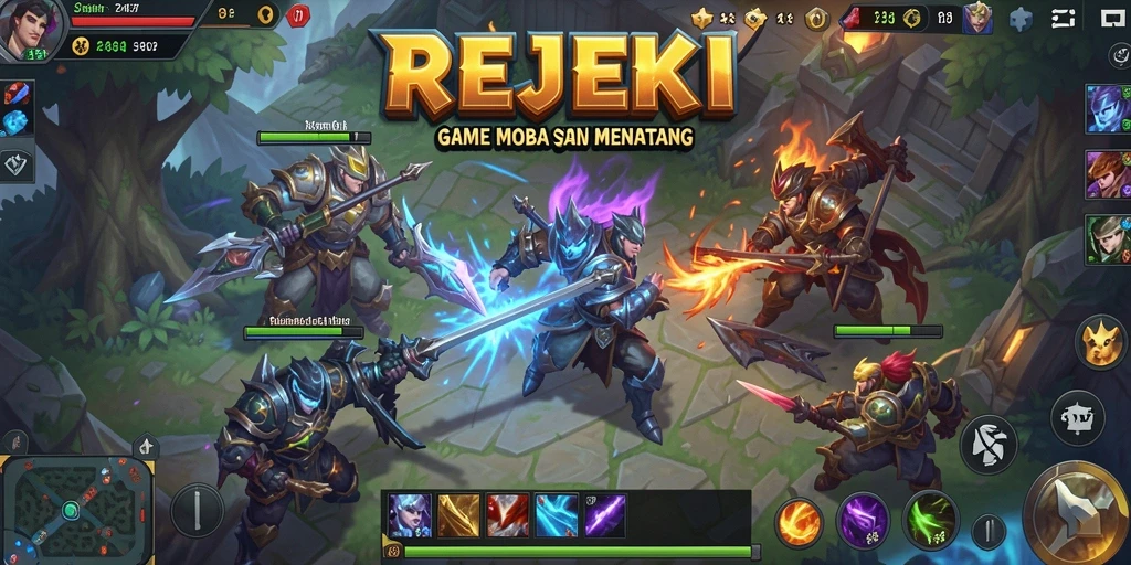 Screenshot gameplay <strong>REJEKI</strong> yang mengasyikkan di arena pertempuran.