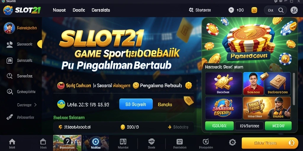 Tampilan gameplay menarik dari aplikasi SLOT21 yang penuh aksi.