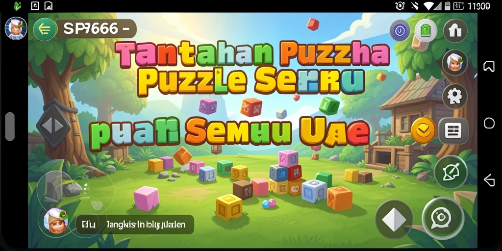 Screenshot gameplay SP666 menampilkan puzzle yang menantang.